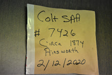Load image into Gallery viewer, Ainsworth Inspected Colt Single Action Army -First Generation