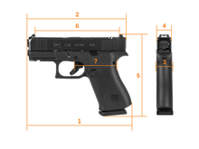 Load image into Gallery viewer, Glock 43X MOS Black Subcompact Semi-Auto Pistol 9x19mm